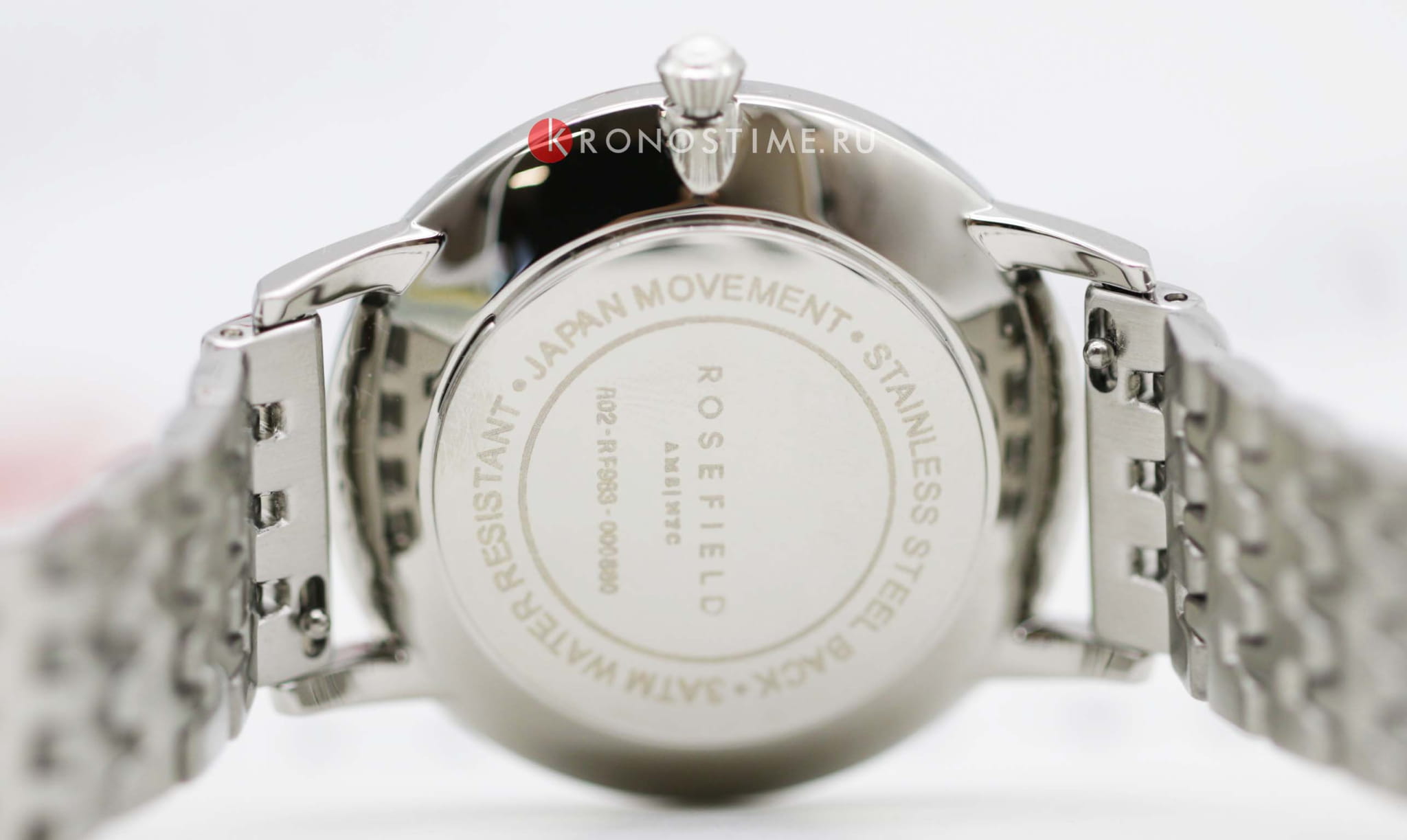 Rosefield Rosefield The Pearl RMSSS-R02  — детали корпуса и нержавеющая сталь